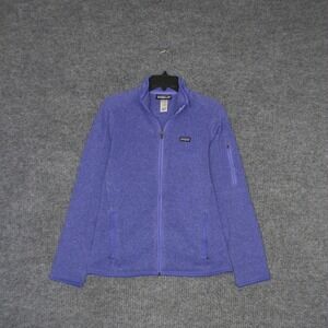 Patagonia Fleece Jacket Womens Small Purple Full Zip Outdoor Hiking Casual